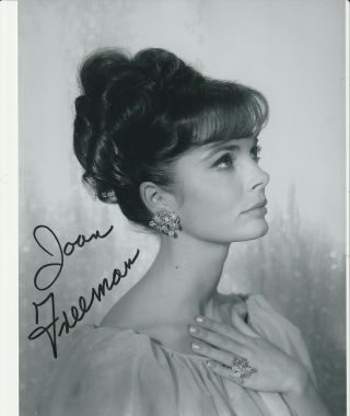 Stunning - Joan Freeman - `roustabout` With Elvis Presley Signed 8x10 Pic