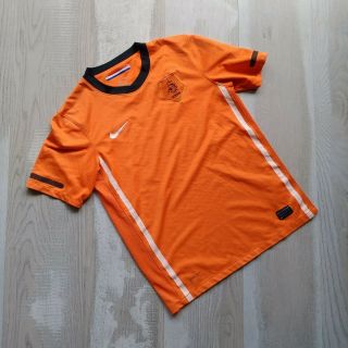 Netherlands Team Jersey Home Football Shirt 2010 - 2012 Nike 381189 - 815 Young L