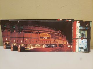 3 Wrigley Field Photo Postcards Star Sports Wrigleyville Chicago Cubs Vtge