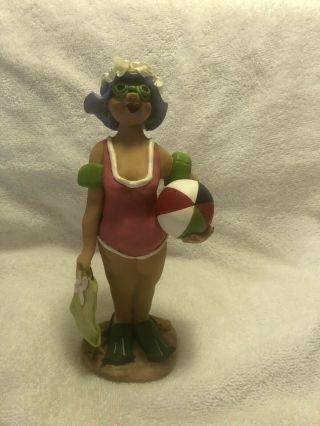 Vtg Oh You Doll Barbara Beach Babe Nw6514 Nancy Williams Coyne’s & Co Figurine