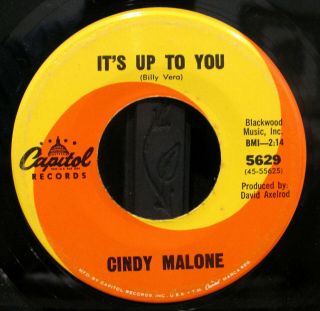CINDY MALONE IS IT OVER BABY/IT ' S UP TO YOU MONSTER NORTHERN SOUL 45 HEAR BOTH 2