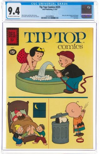 Tip Top Comics 225 Cgc 9.  4 - Early Peanuts Appearance