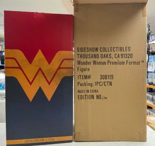 Sideshow Wonder Woman Premium Format Statue Figure W/ Box Mib
