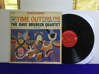 The Dave Brubeck Quartet Time Out 1962 Columbia 2 Eye Stereo Vg,  /vg