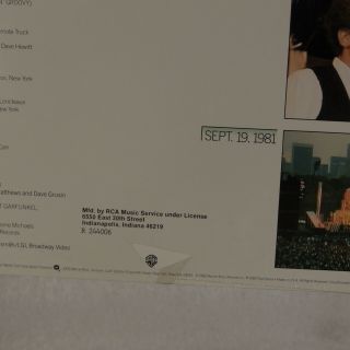 SIMON AND GARFUNKEL: Concert in Central Park US Club Press 2x LP Vinyl 3