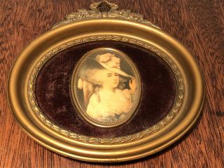 Oval Cameo Creation Elizabeth Duchess Of Devonshire By Sir Joshua Reynold