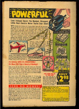 Strange Worlds 8 Classic Robot Cover Pre - Code Golden Age Avon Comic 1952 GD, 2