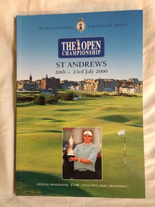 2000 The British Open Golf Championship Official Program St Andrews