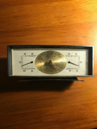 Vintage Mid - Century Modern Airguide Desktop Barometer Thermometer Hygrometer