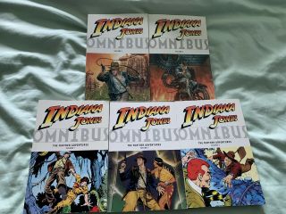 Indiana Jones Omnibus Vol.  1,  2 & The Further Adventures Vol.  1,  2 & 3 Comics