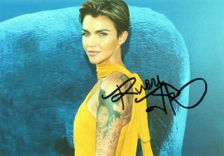 Ruby Rose Hand Signed Photo With