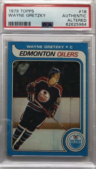 1979 Topps Wayne Gretzky - 18 - Rookie - Psa Authentic Altered