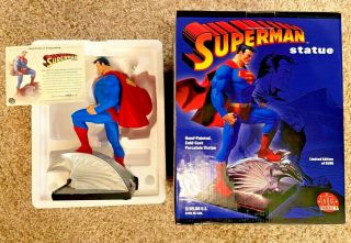 Superman Dc Direct Jim Lee Full Size Statue Limited Edition 0048/6500 W/ Box