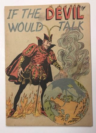 If The Devil Would Talk 1958 Impact Press Scarce Book Seldom Offered S/h