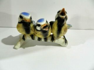 Vintage Goebel Bird Figurine 3 On A Branch Porcelain Made In W.  Germany A