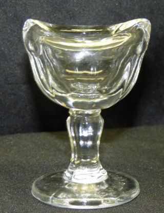 Vintage 2 5/8 " Tall Clear Glass Eye Wash Cup 1917 Patent Date