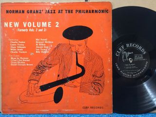 Jazz At The Philharmonic Volume 2 Clef Mono Dg Charlie Parker Dizzygillespie