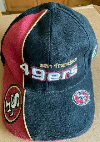 San Francisco Sf 49ers Football Hat Nfl Pro Line Reebok Adjustable Cap Vintage