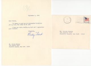 Betty Ford - U.  S.  First Lady - Autographed Letter (tls),  1979