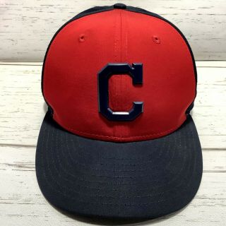 Cleveland Indians Spring Training Hat Era 59fifty 7 1/4 Fitted Black Red