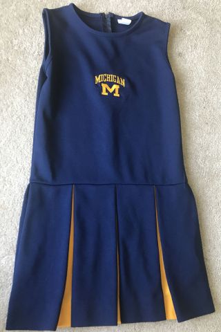 Little King Michigan Wolverines Youth Girls Size 12 Cheerleader Dress U of M Blu 2