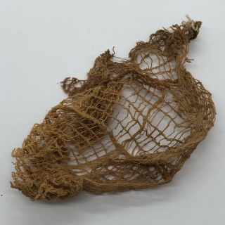 RARE Pre - Columbian Peruvian Mummy Wrap Textile Fragment Artifact Ca 1200 - 1600 AD 3