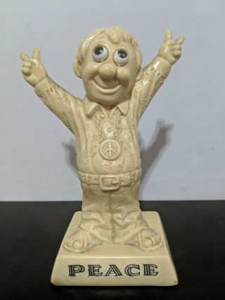 Peace Sillisculpt Figurine - Russ Berrie Vintage 6.  25 " Usa 1970