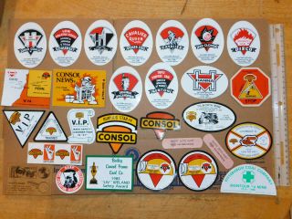 29 Vintage Consol Coal Mining Stickers & Others - Great Shape 6