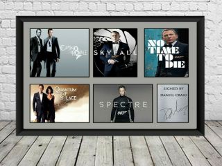 Daniel Craig Signed Photo Print Poster James Bond Movie Memorabilia 007