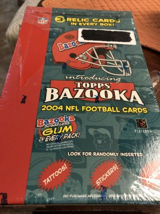 2004 Topps Bazooka Football Hobby Box Roethlisberger,  Manning,  Rivers,  Rc