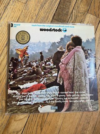 (vintage) 1970,  Woodstock,  Vinyl,  3 Album Set,  Sd 3 - 500