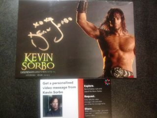 Kevin Sorbo Hand Signed Autograph 4x6 Photo,  Business Card - Hercules