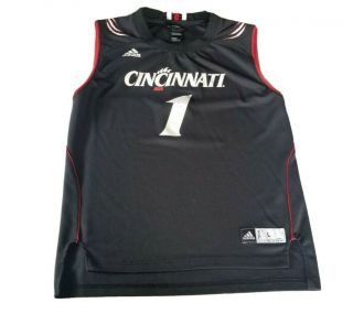 Cincinnati Bearcats Adidas Black Basketball Jersey Size Youth Large