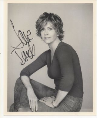 Jane Fonda Signed Autographed 8x10 Black And White Photo Golden Pond 9 To 5