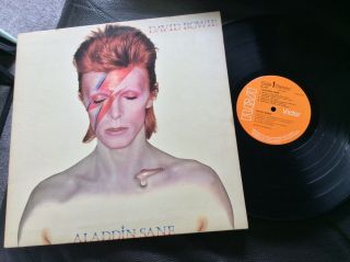 Lp Vinyl Album David Bowie Aladdin Sane 1973 Uk 1st Press Rca Rs 1001