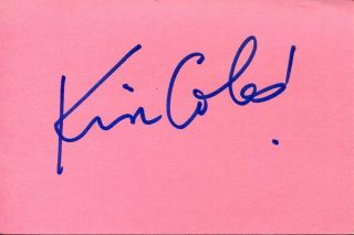 Kim Coles Sexy Living Single Geena Davis Show In Living Color Signed Autograph