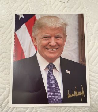 8x10 Pre - Printed Signed Photo Donald Trump