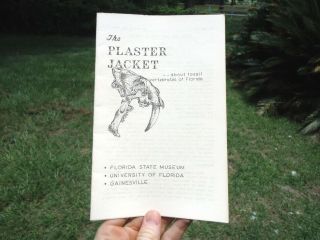 1969 Plaster Jacket Florida State Museum Publication Fossils Paleontology Book @
