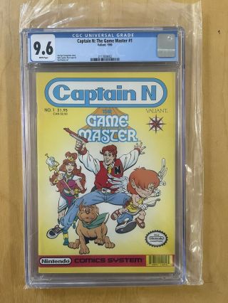 Captain N Game Master 1 Cgc 9.  6 Very Rare Valiant Book Nintendo