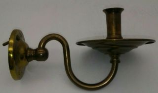 Candleholder Swivel Wall Sconce Piano Victorian W/drip Cup Vintage Brass Antique