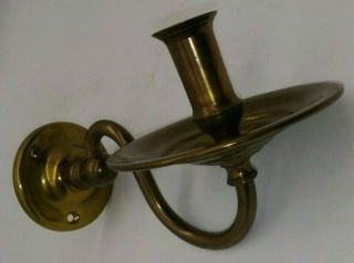 Candleholder Swivel Wall Sconce Piano Victorian w/Drip Cup Vintage Brass Antique 2