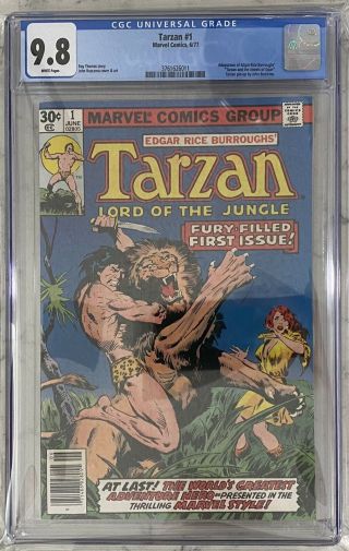 Tarzan 1 1977 Cgc 9.  8 Comic Book Adaptation Edgar Rice Burroughs Buscema Art