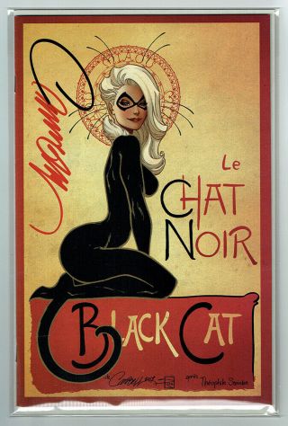 Black Cat 1 J Scott Campbell Signed Le Chat Noir Exclusive W/ Nm Marvel