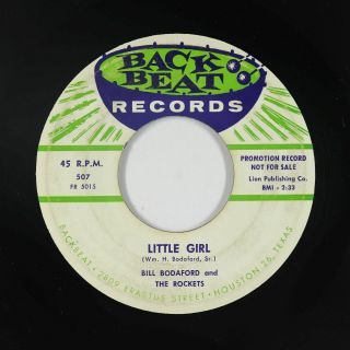 Rockabilly 45 - Bill Bodaford & The Rockets - Little Girl - Back Beat - Vg,  Mp3