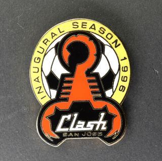 San Jose Clash 1996 Inaugural Season Pin - Aminco - Major League Soccer Mls