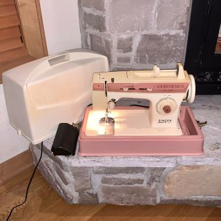 Singer Merritt 2404 Pink Sewing Machine Foot Pedal Case Vintage Made In Brazil