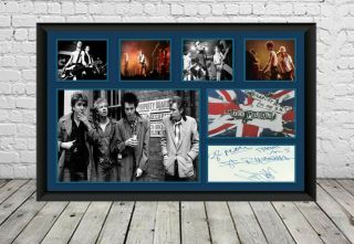 Sex Pistols Signed Photo Poster Autographed Rock Music Memorabilia