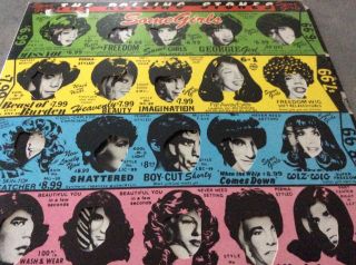 The Rolling Stones Some Girls Cun 39108 1978 Uk Vinyl Lp Ex.  A - B1.  Ex/ex