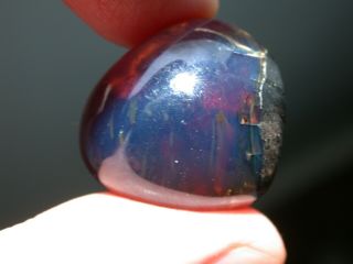 Gorgeous Blueberry Blue Amber Fossil Gemstone Top Quality Piece 7.  5 Grams
