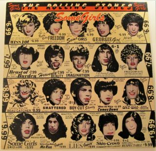 Rolling Stones 1978 Some Girls Lp - Banned Cover - Sterling Master Coc 39108